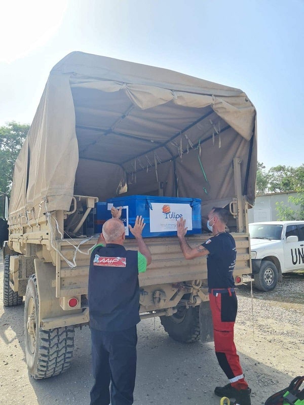 Urgence en Haïti don de médicaments de l'association Tulipe
