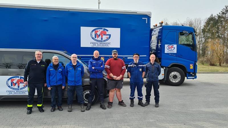 Mission humanitaire en Ukraine : l'équipe du Corps Mondial de Secours