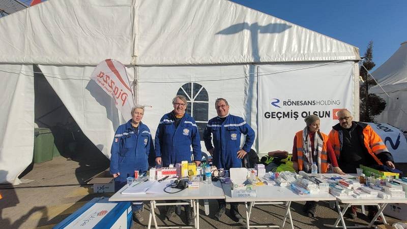 Poste de secours avancé séisme Turquie 2023