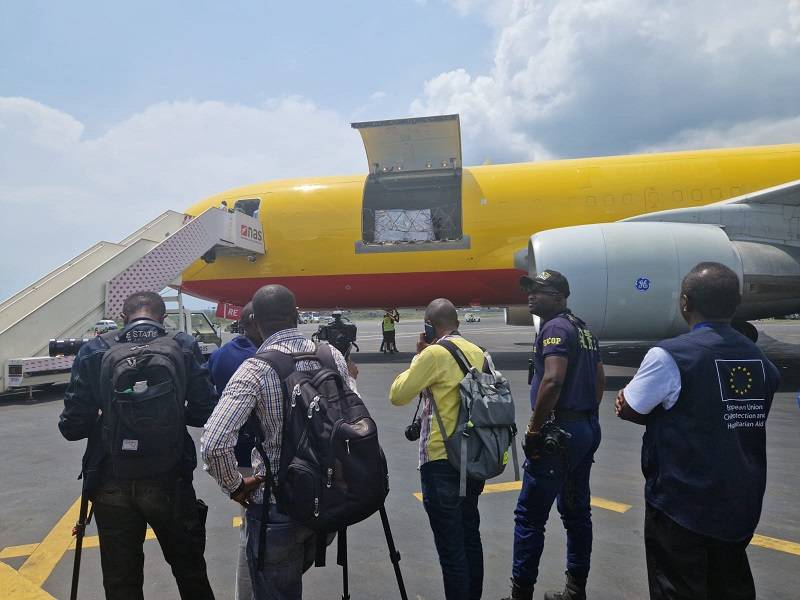 arrivée pont aérien république démocratique du congo
